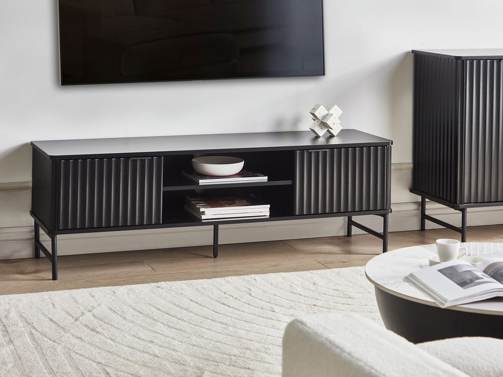 TV Stand GLASTONBURY Black