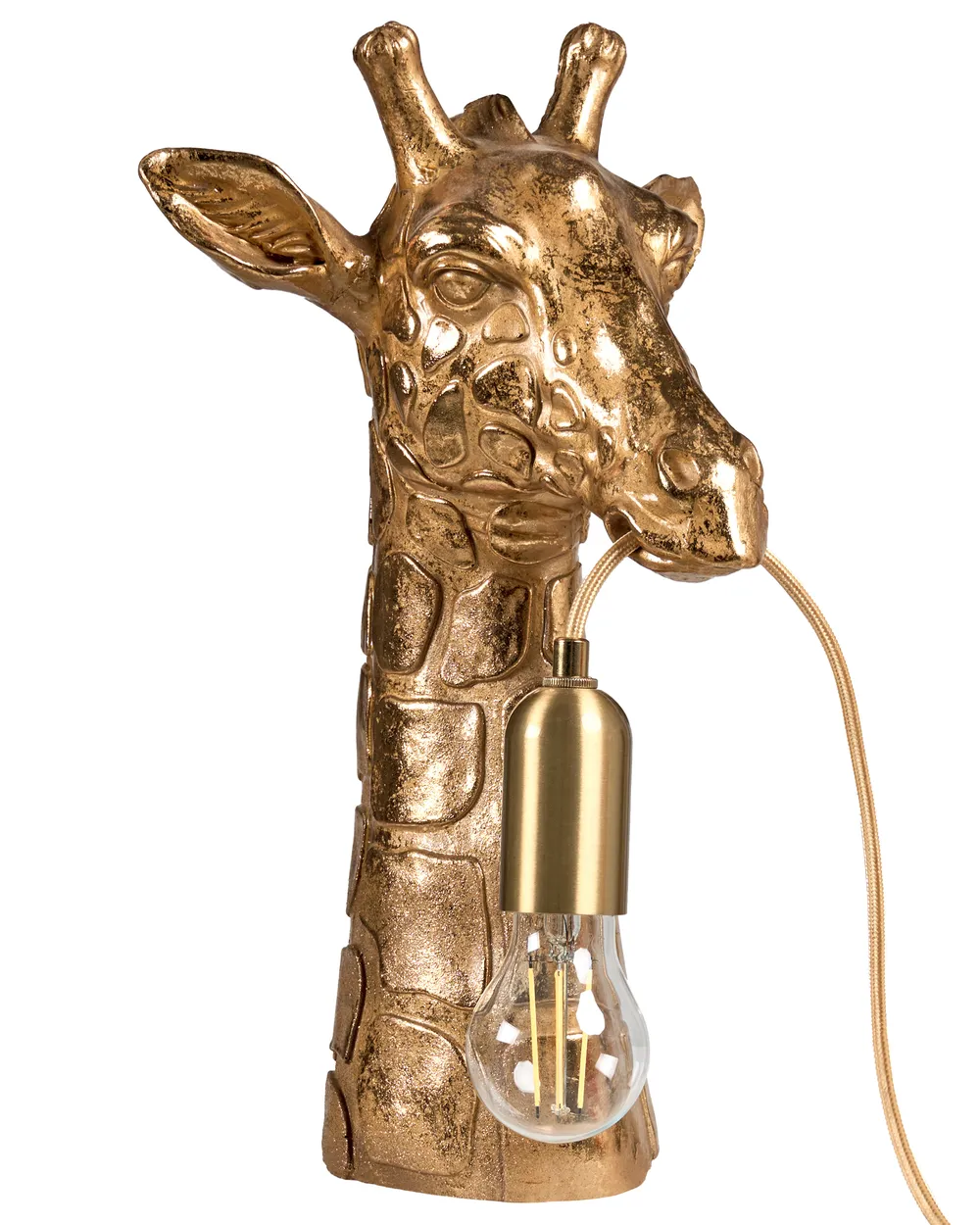 Tischlampe Giraffe MALAIKA Gold