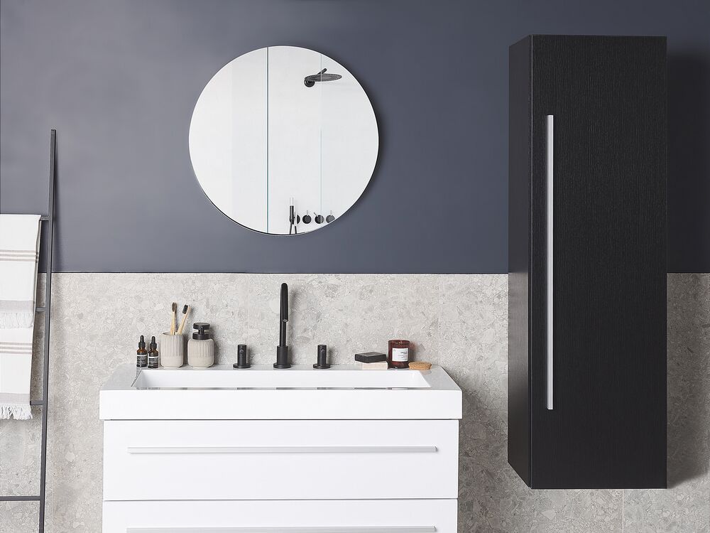 Bathroom Wall Mounted Cabinet MATARO 40 cm Black