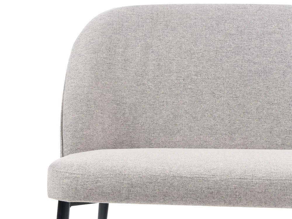 Dining Bench 2 Seater OSBY Fabric Light Grey_929143
