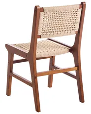 Esszimmerstuhl 2er Set OZELLA Holz Braun / Beige_1064543