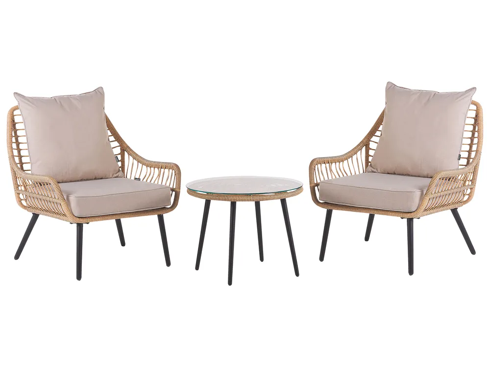 Outdoor Kissenbezug Set LAURETO Beige_982083