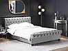 Wasserbett Samtstoff AVALLON 180 x 200 cm Grau