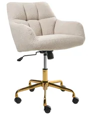 Desk Chair PALMDALE Boucle Light Beige_1010215