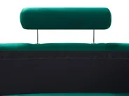 Curved Sofa 7 Seater ROTUNDE Velvet Dark Green_793587
