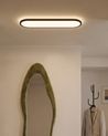 LED Ceiling Lamp CLARELLA with Remote with Dimmer Black