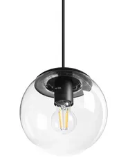 Outdoor Pendant Lamp BLEES Metal Black_1108516