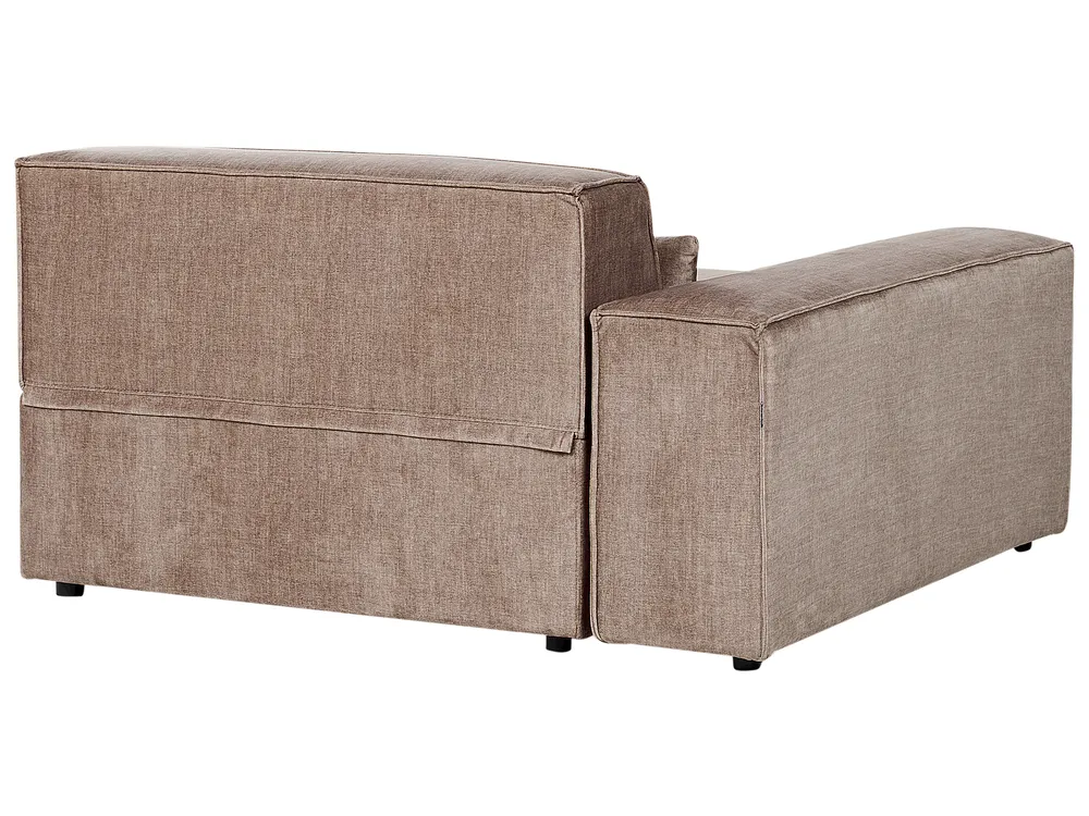 Modular Sofa 3 Seater HELLNAR Fabric Light Brown_912239