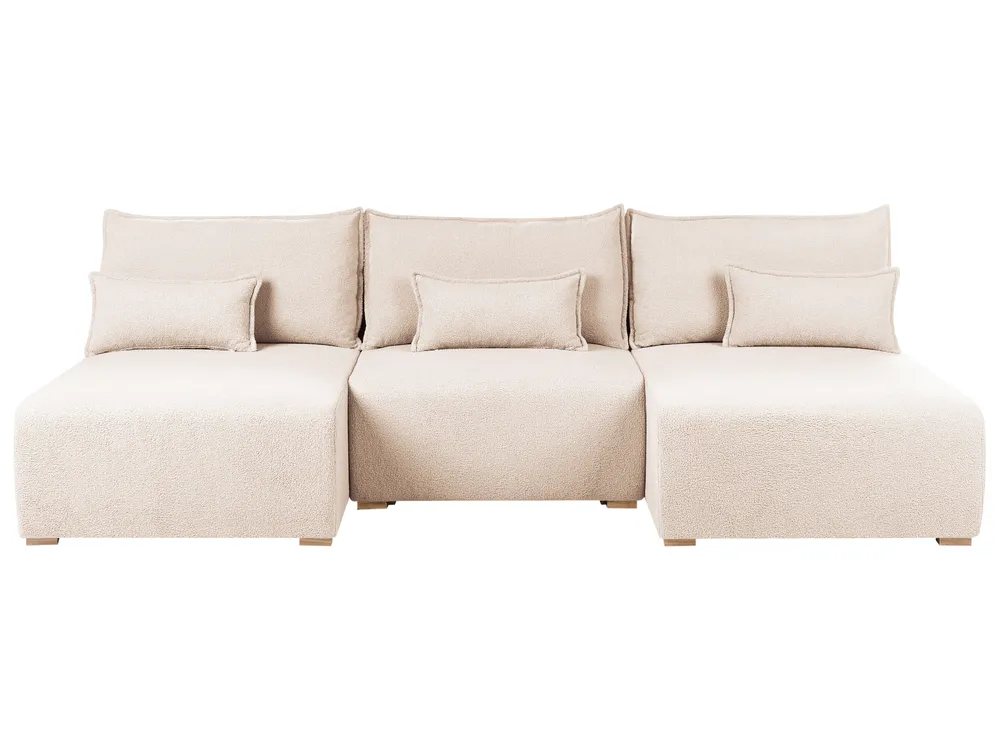 Modular U-Shape Sofa NERBO Boucle Beige_1034721