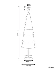 Christmas Decoration PORVOO 110 cm Christmas Tree Gold_1171057