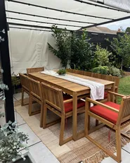 Gartenstuhlkissen SASSARI PREMIUM 46 x 46 cm Rot_1017985