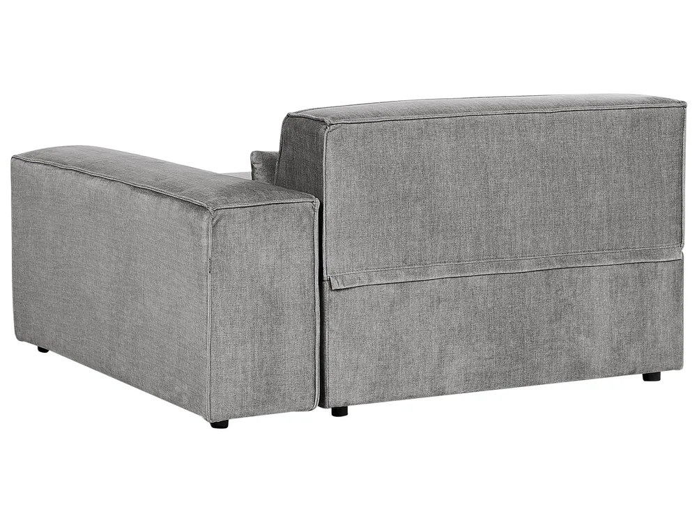 Modular Corner Sofa 3 Seater HELLNAR with Ottoman Fabric Grey Right Hand_911897