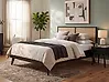 Bett mit Lattenrost Rattan MONPAZIER 160 x 200 cm Schwarz