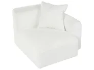 Modular Corner Sofa 3 Seater HEDE Boucle White Right Hand_1091892