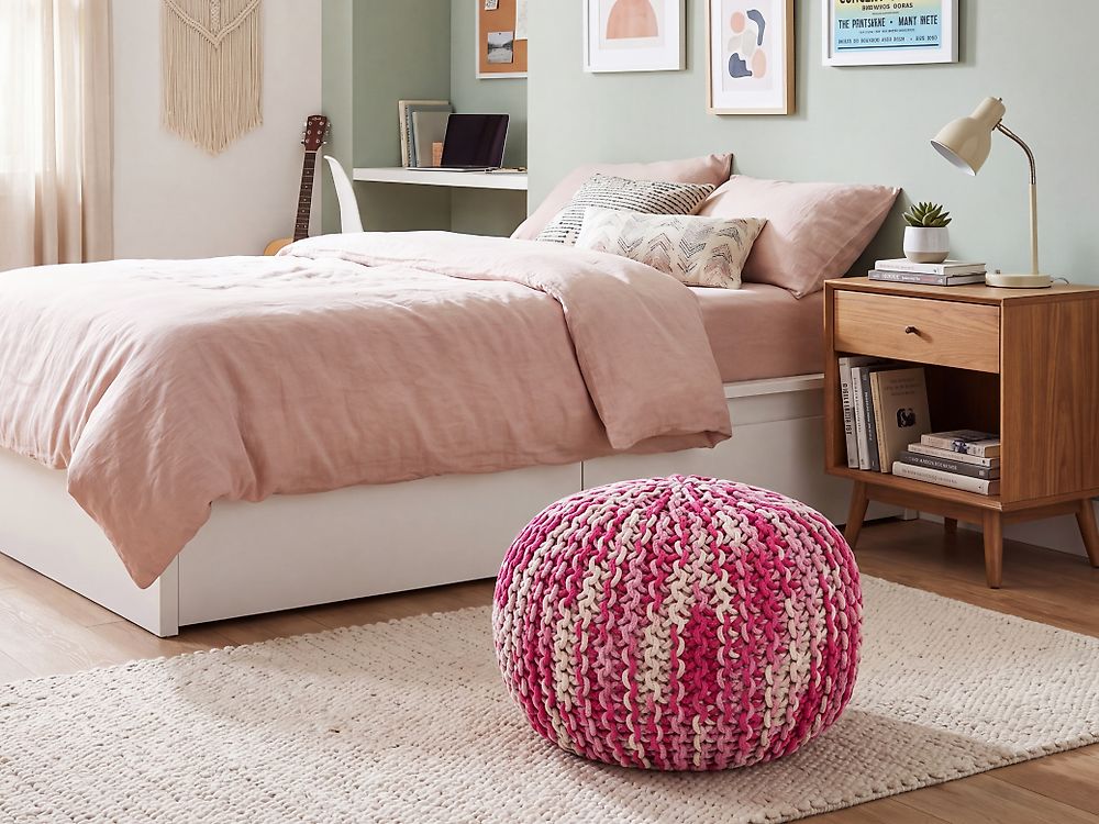 Pouffe CONRAD Cotton Pink