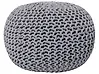 Pouf CONRAD Baumwolle Grau