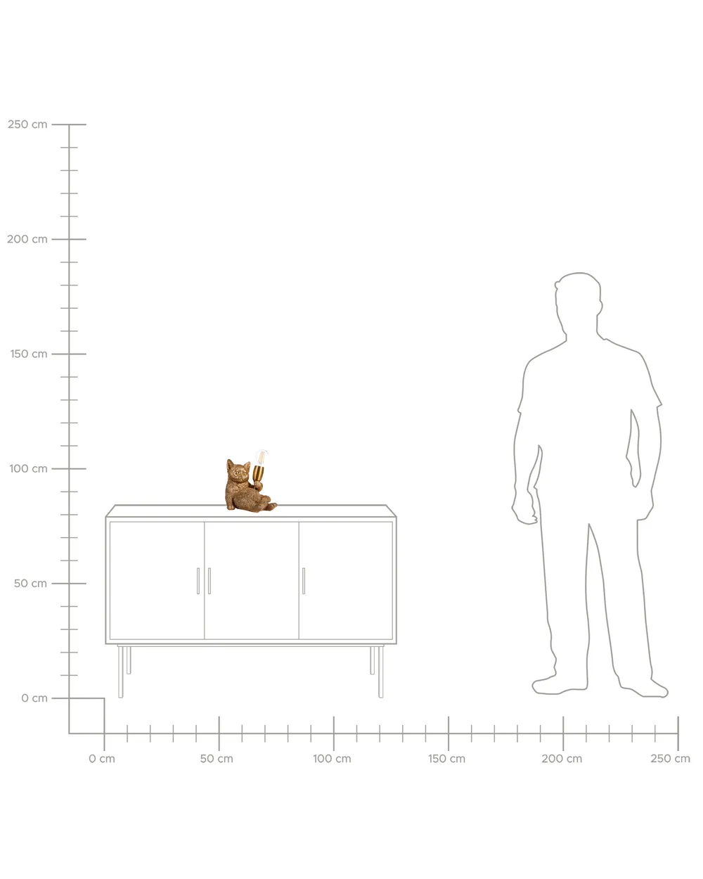 Tischlampe Katze ZIPPY Gold_1066707