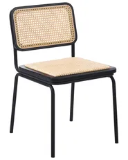 Esszimmerstuhl 2er Set CORVALLIS Polyrattan Schwarz_1058797