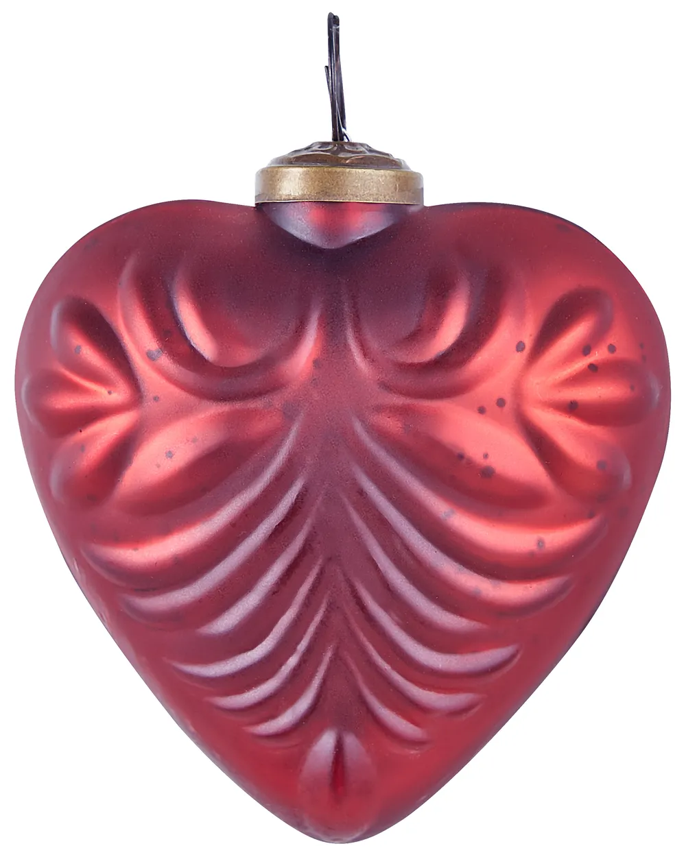 Weihnachtskugel 4er Set FERIABLE Glas Rot_899354