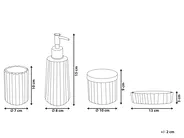 Set de 4 accessoires de salle de bain CARDENA Verre Rose_825311