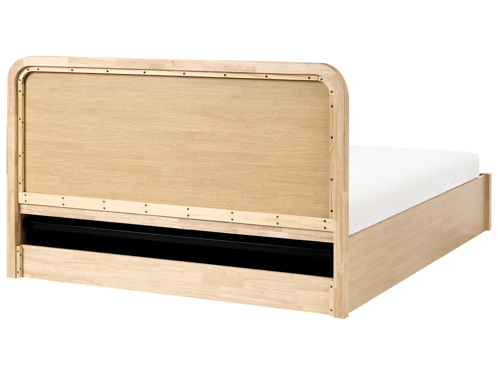 Ottoman Bed PEROUGES Light Brown 160 x 200 cm (EU King Size)_1047685