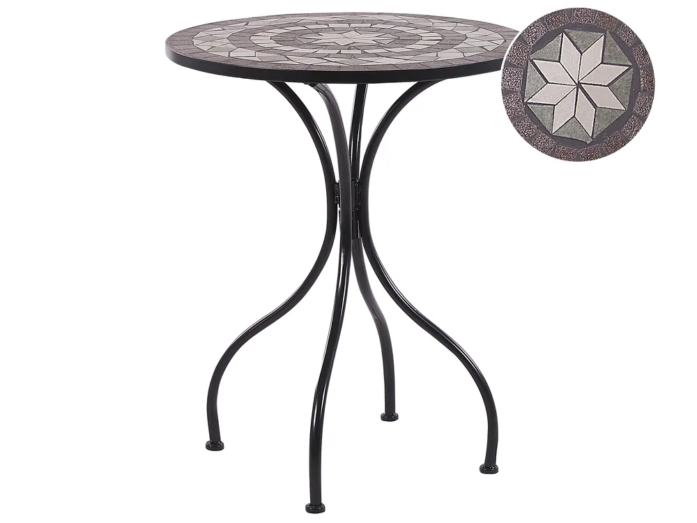 Outdoor Bistrotisch CARIATI 60 cm 60 cm Schwarz