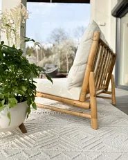 Garden Chair TODI Bamboo Off-White_987835