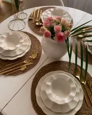 30 Piece Cutlery Set RIGATONI Gold_939946