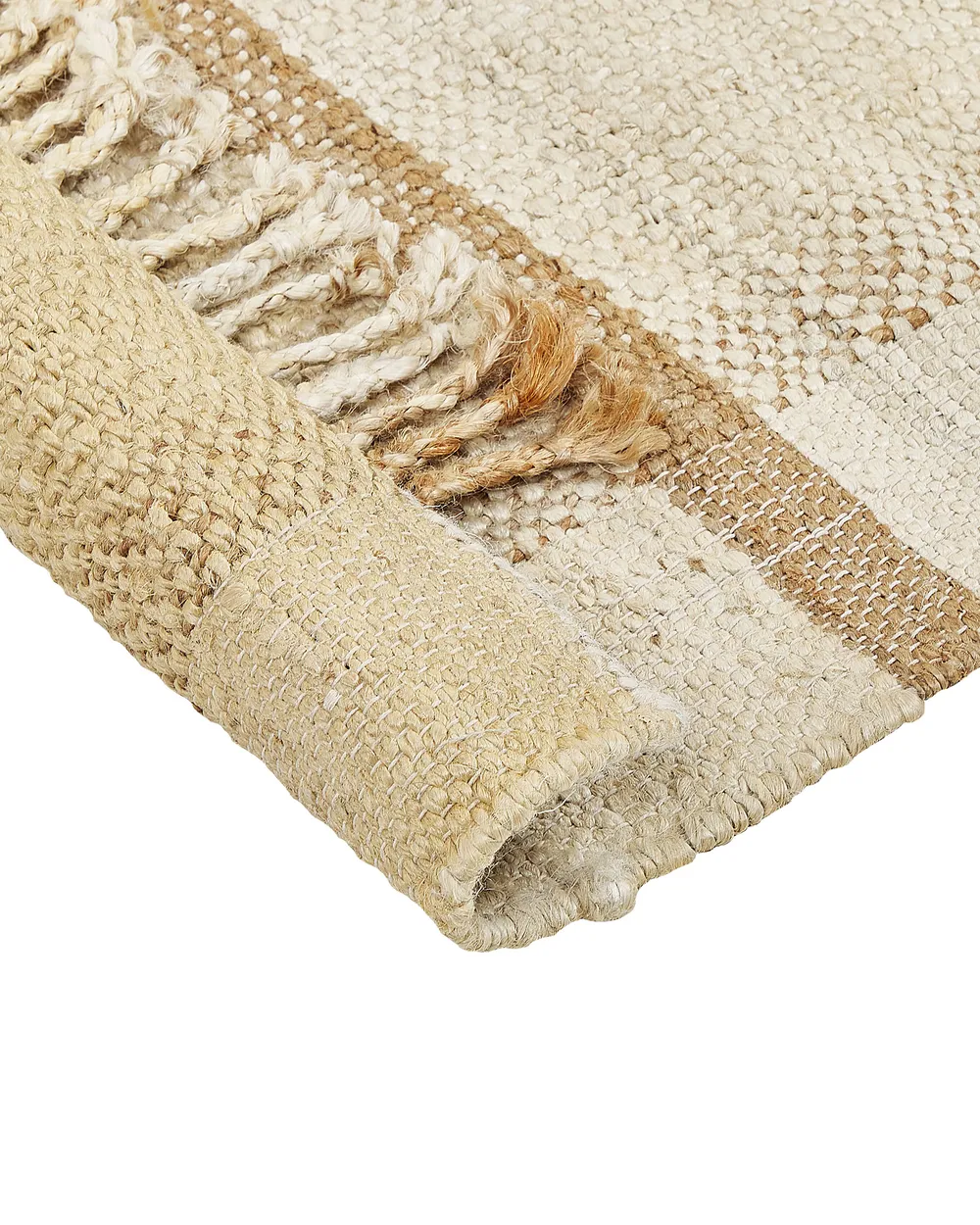 Teppich YELMEZ Beige 80 x 150 cm Jute_847652