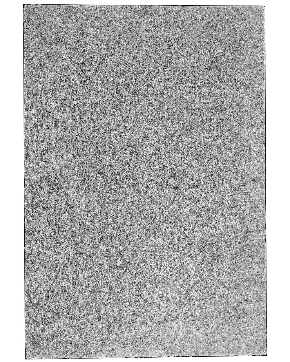 Shaggy Rug DEMRE Light Grey 140 x 200 cm