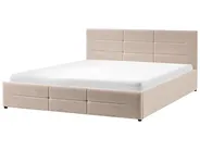 Ottoman Bed MASSOGNES Boucle Beige 180 x 200 cm_1030432