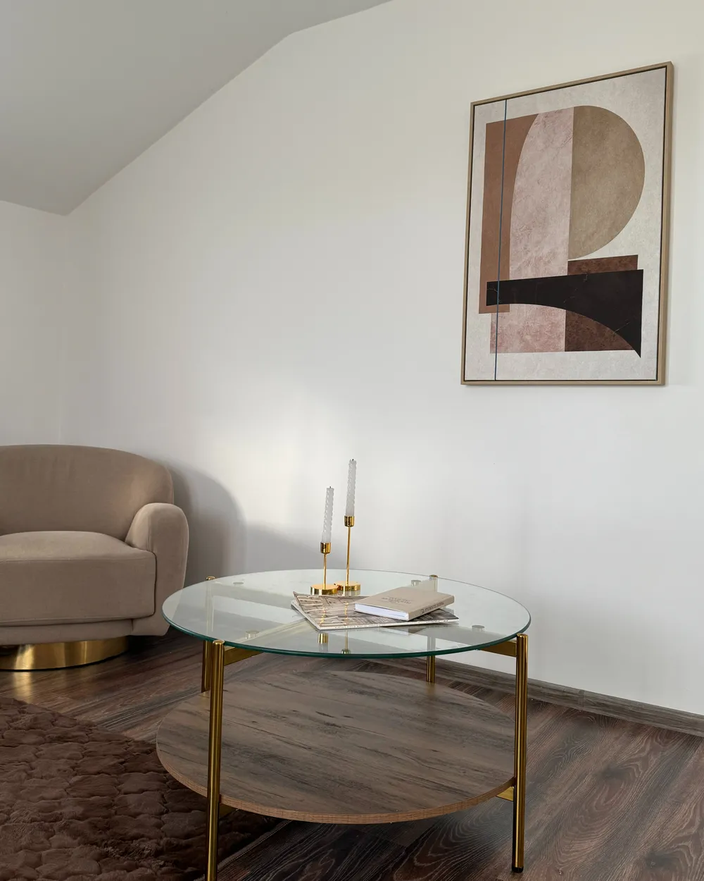 Couchtisch LOVELL Sicherheitsglas Gold_978941
