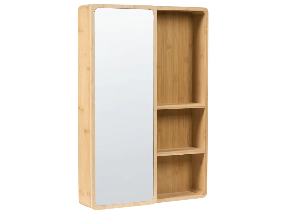 Bad-Spiegelschrank GUATAVITA 41 cm 61 cm Hellbraun