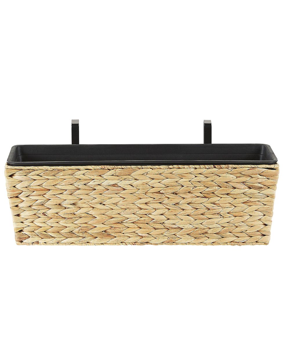Plant Pot KAWALA 60 cm Water Hyacinth Sand Beige