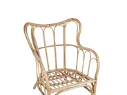 Lounge Set mit Tisch 4-Sitzer BRINDISI Rattan Naturfarben_796590