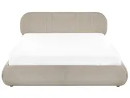 Bett mit Stauraum CAMPAN Stoff Taupe 180 x 200 cm_1056198