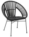 Esszimmerstuhl SARITA Rattan Schwarz