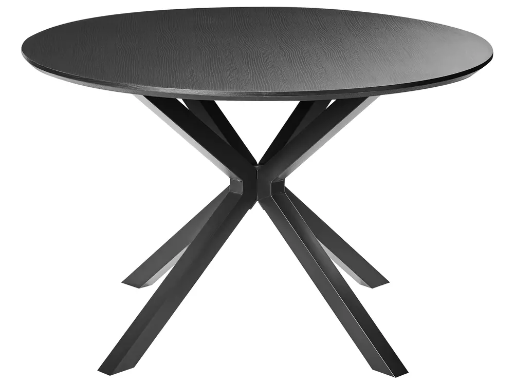 Esstisch FITZROY Schwarz 120 cm 120 cm