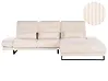 Corner Sofa IKAST Corduroy Beige Left Hand