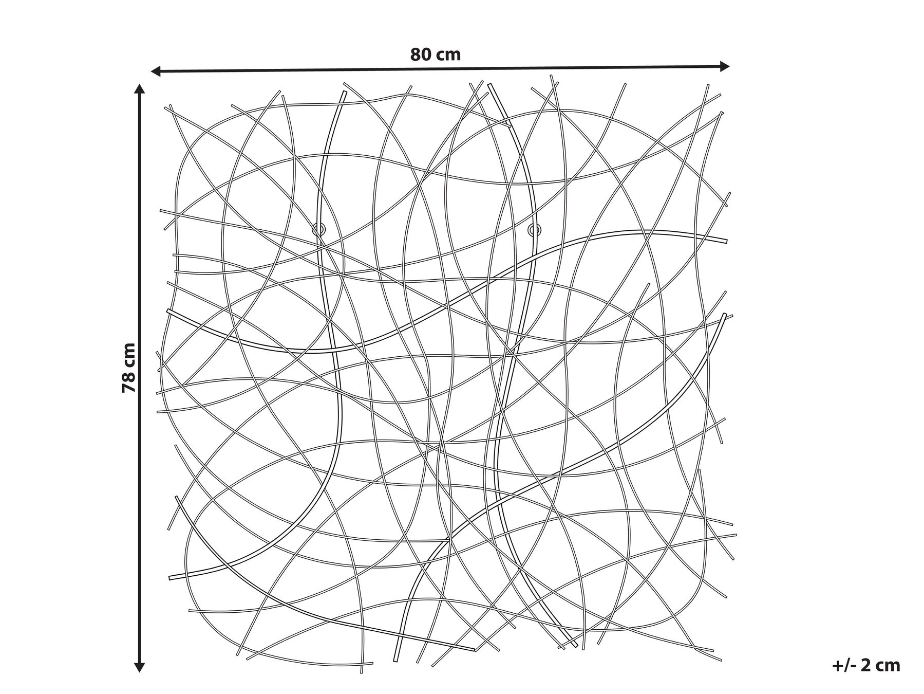 Wall Decor ACATITA 78 cm Metal Gold_1182703