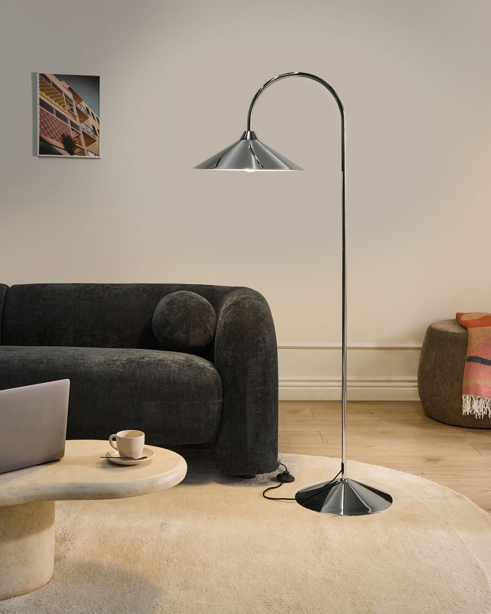 Stehlampe SAVEGRE Metall Silber