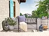 Gartenbank MILAZZO 130 cm Metall Schwarz