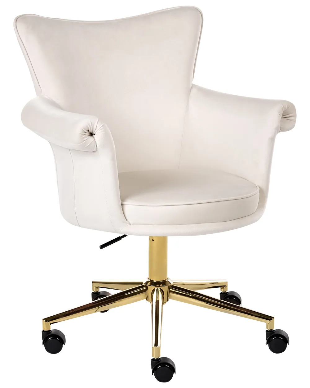 Desk Chair VELENCIA Velvet Off-White_1062216