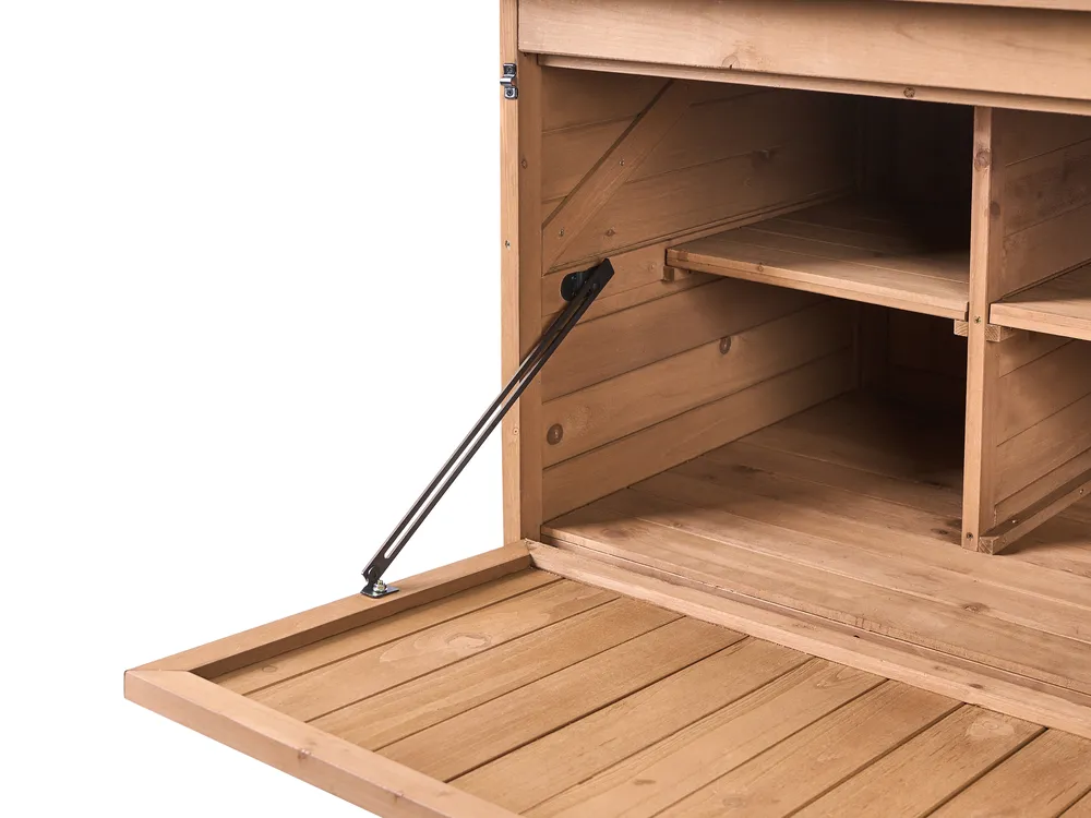 Geräteschuppen TOFFIA 127 cm 66 cm Tannenholz Braun_1015105