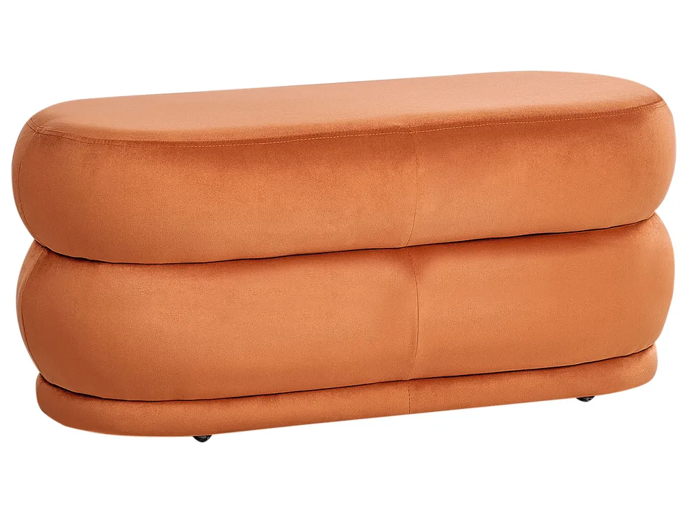 Polsterbank ELLENDALE Samtstoff Orange