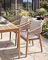 Gartenstuhl 2er Set MARZAMEMI Akazienholz Hellgrau