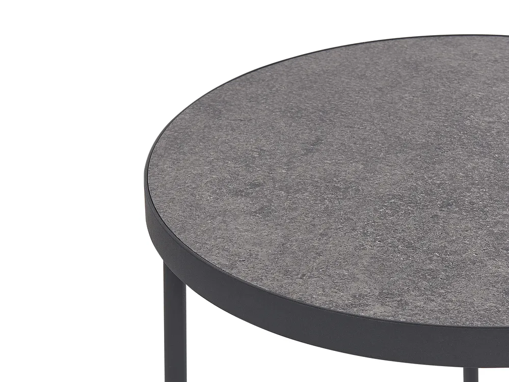 Set of 2 Coffee Tables MELODY Grey Concrete Effect_822520