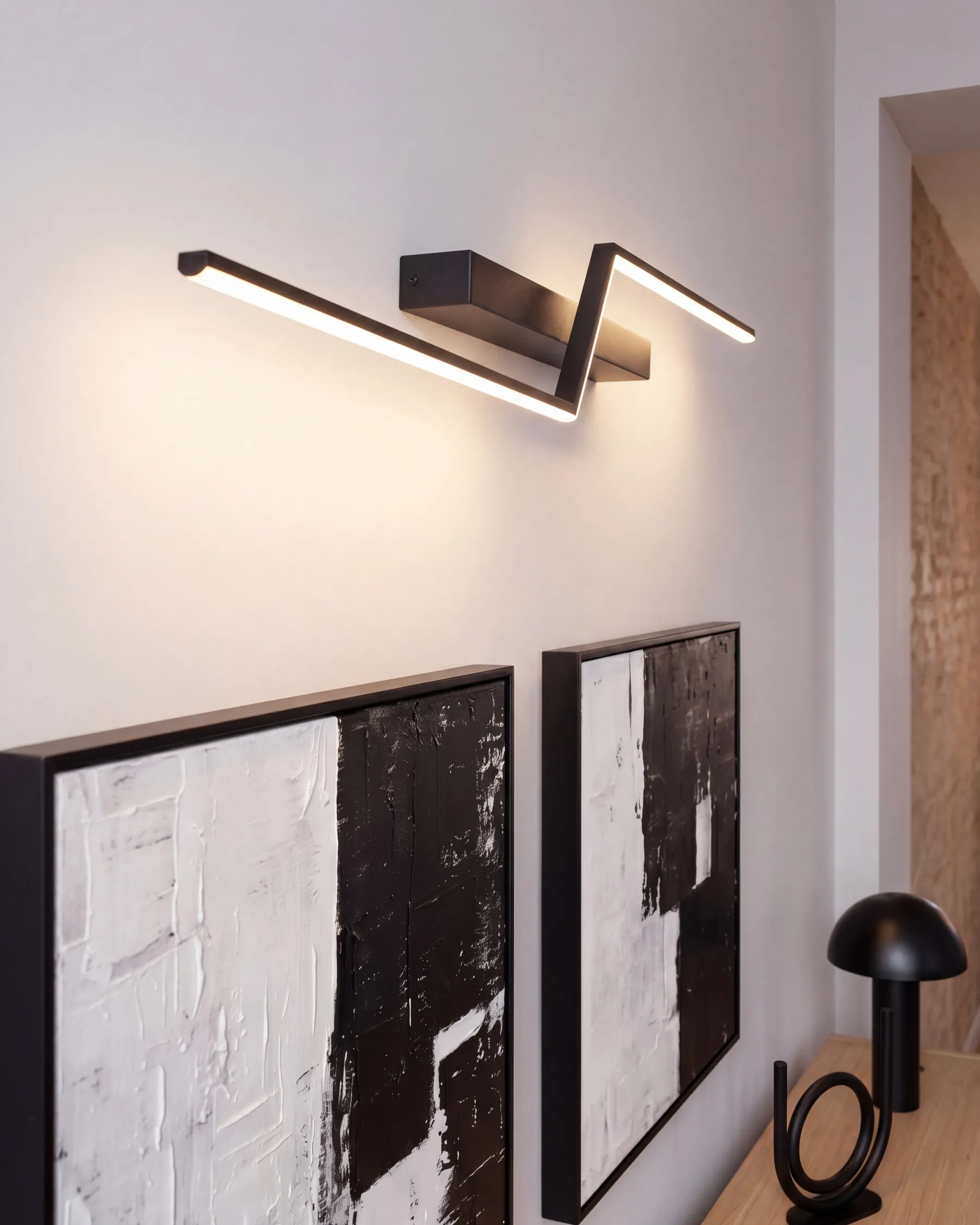 LED Spiegel- und Bilderleuchte NOCEDA Metall Schwarz_1010317