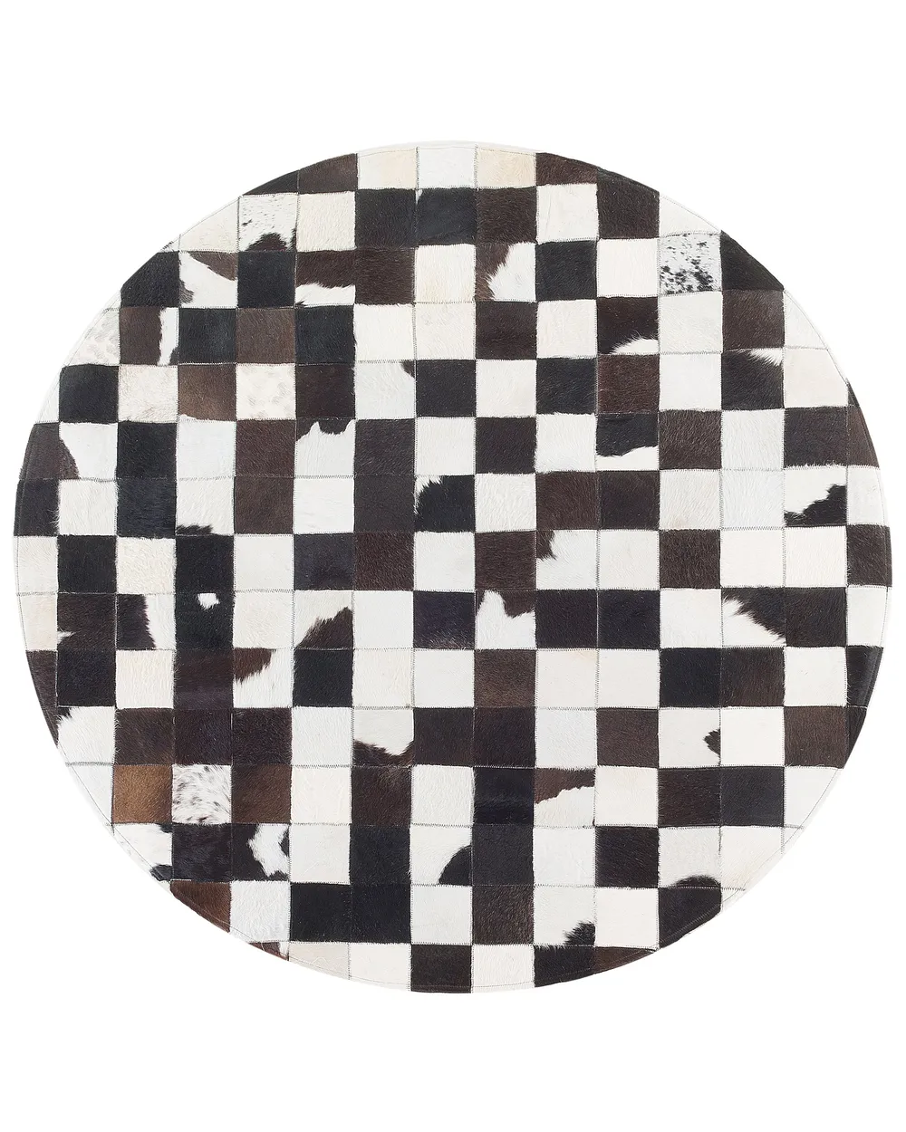 Rug BERGAMA Brown ø 140 cm Leather_689656