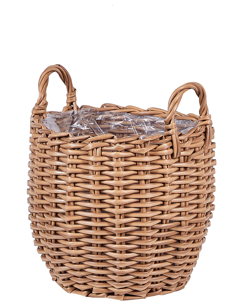 Blumenkorb 3er Set AUCUBA 26/34/44 cm Hellbraun_897112